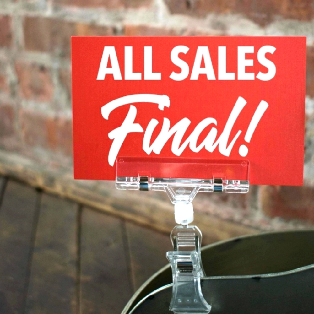 All Sales Final!
